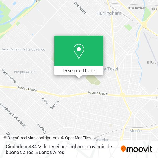Ciudadela 434  Villa tesei  hurlingham  provincia de buenos aires map