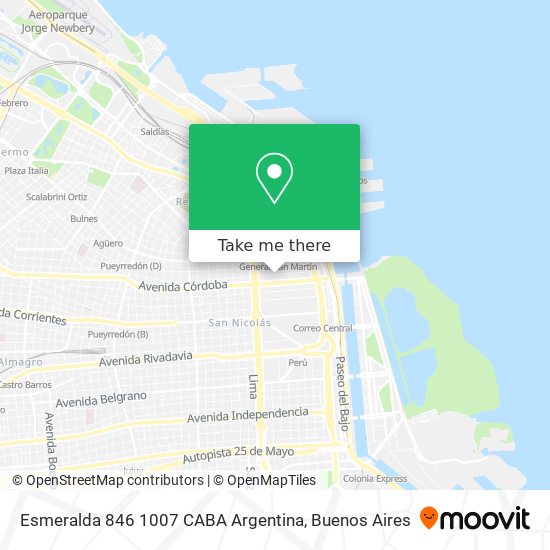 Esmeralda 846  1007 CABA  Argentina map