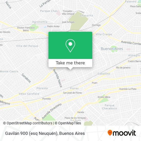 Mapa de Gavilán 900 (esq  Neuquén)