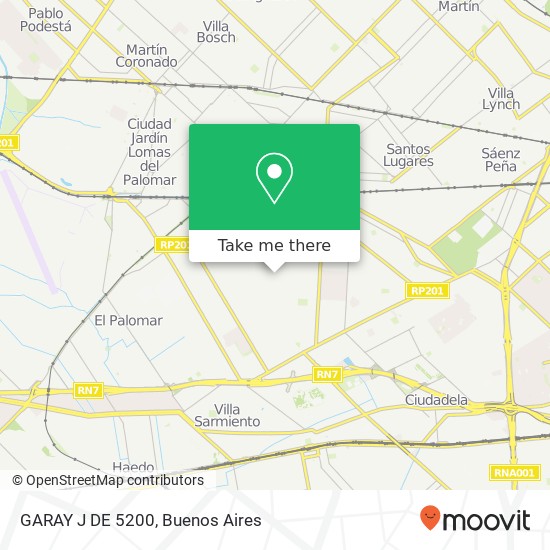 GARAY  J DE 5200 map