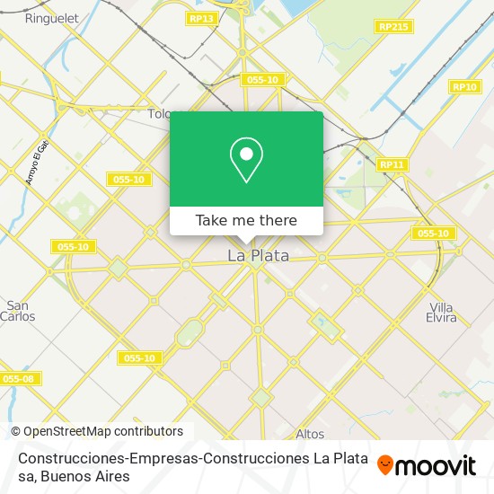 Construcciones-Empresas-Construcciones La Plata sa map