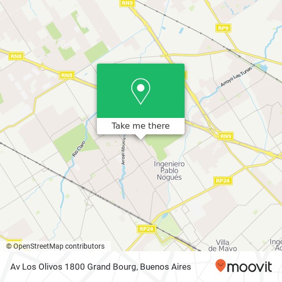 Mapa de Av Los Olivos 1800 Grand Bourg