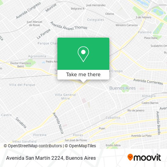 Avenida San Martín 2224 map