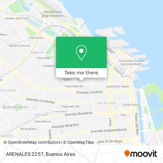 ARENALES 2257 map