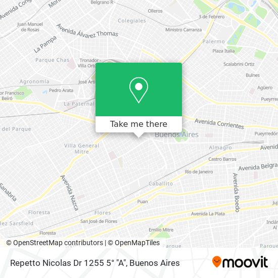 Repetto Nicolas Dr 1255 5° "A" map