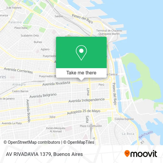 AV  RIVADAVIA  1379 map