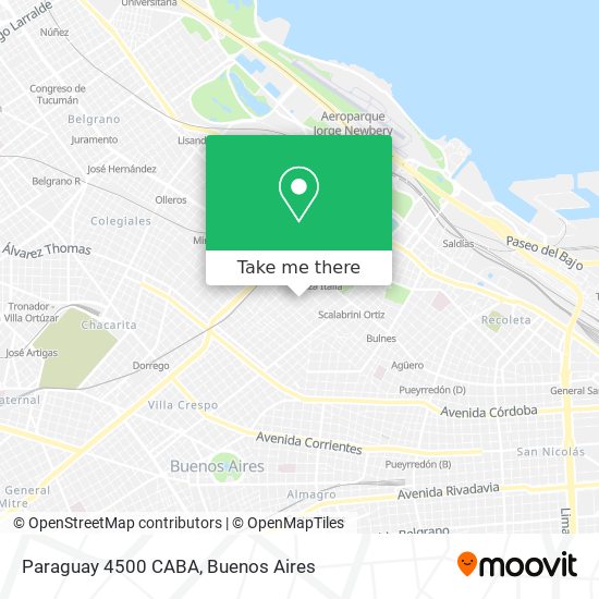 Mapa de Paraguay 4500 CABA