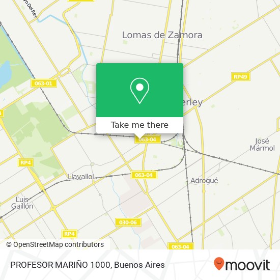 PROFESOR MARIÑO  1000 map