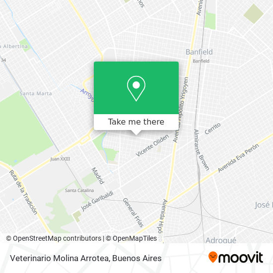 Veterinario Molina Arrotea map