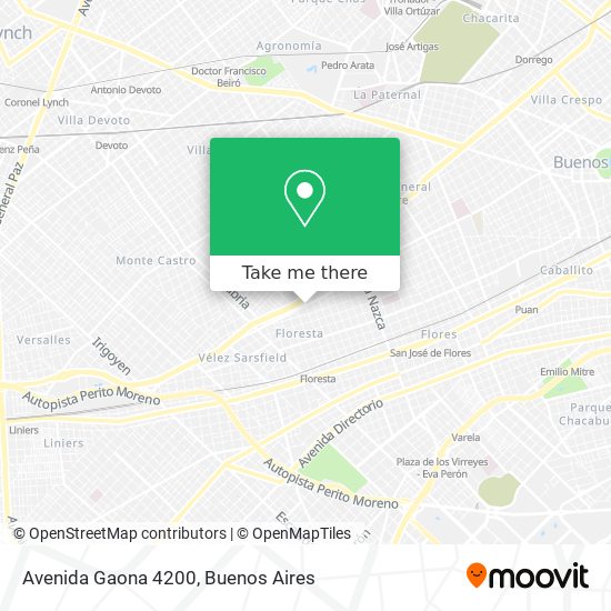 Avenida Gaona 4200 map