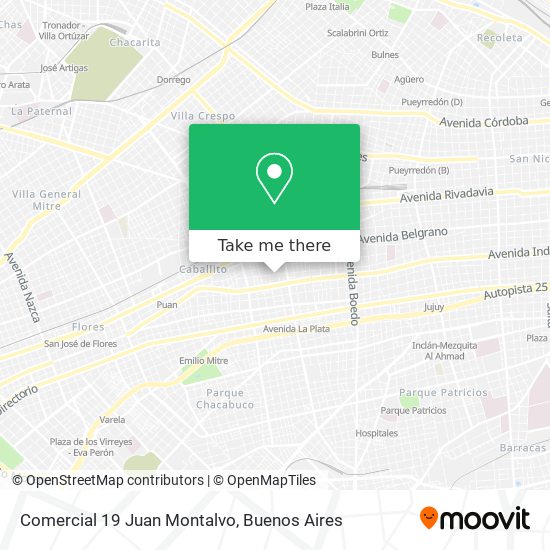 Comercial 19 Juan Montalvo map