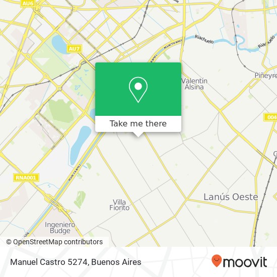 Manuel Castro 5274 map