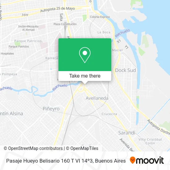 Pasaje Hueyo Belisario 160 T VI 14º3 map