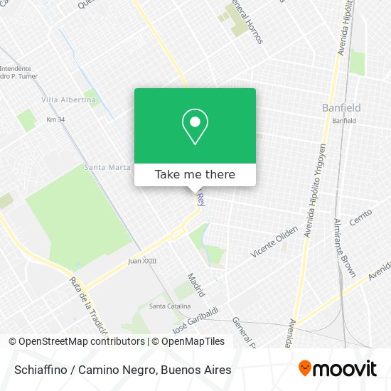 Schiaffino / Camino Negro map