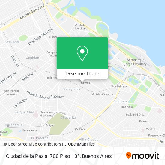 Ciudad de la Paz al 700 Piso 10º map
