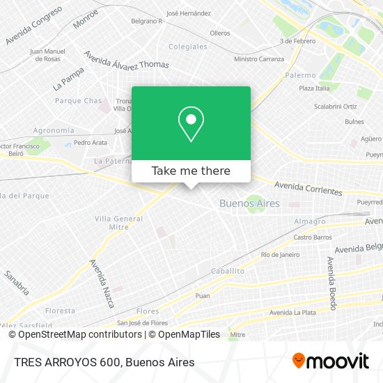 TRES ARROYOS 600 map