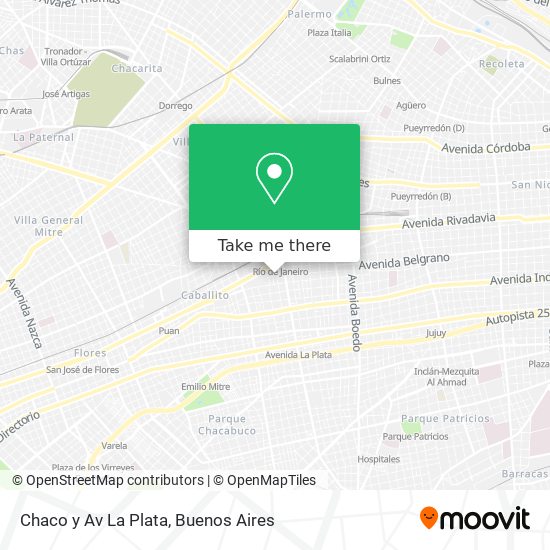 Chaco y Av  La Plata map