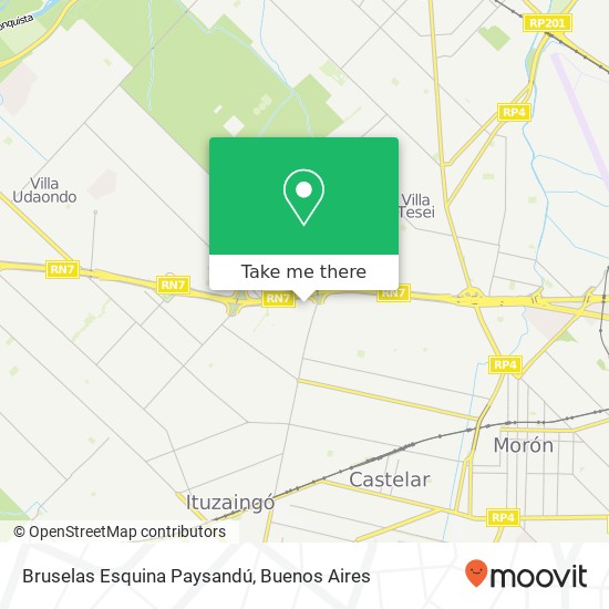 Bruselas Esquina Paysandú map