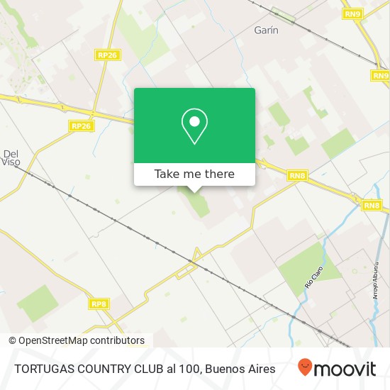 TORTUGAS COUNTRY CLUB al 100 map