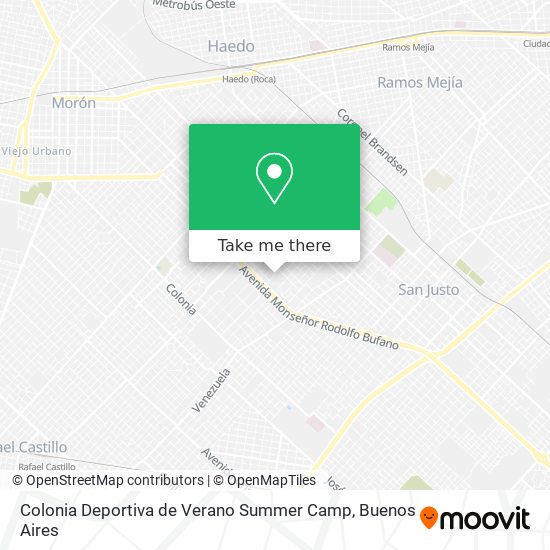 Colonia Deportiva de Verano Summer Camp map