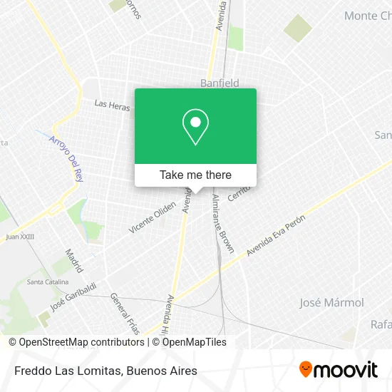 Mapa de Freddo Las Lomitas