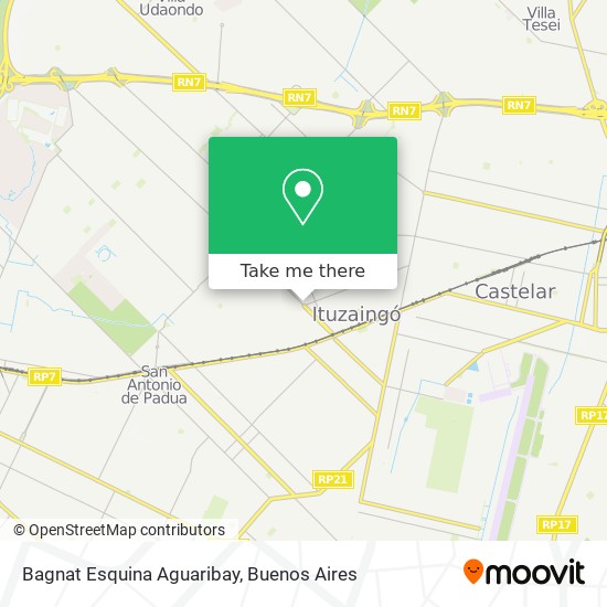 Bagnat Esquina Aguaribay map