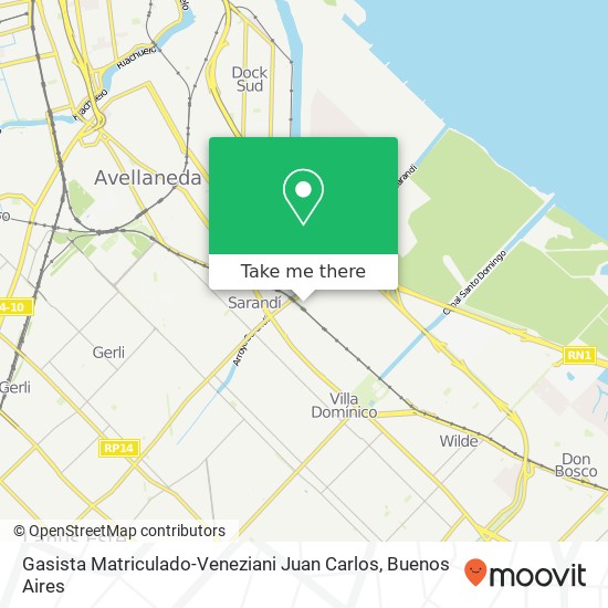 Gasista Matriculado-Veneziani Juan Carlos map