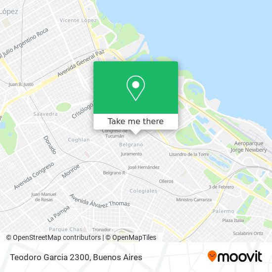 Teodoro Garcia 2300 map