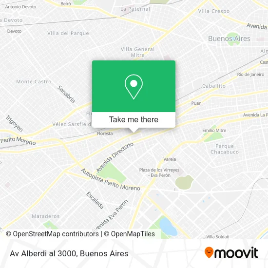 Av  Alberdi al 3000 map