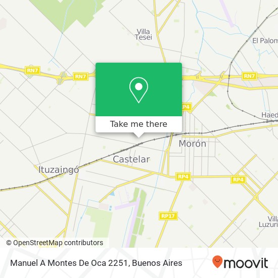 Manuel A Montes De Oca 2251 map