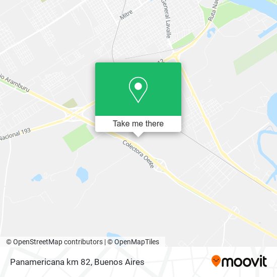 Panamericana km 82 map