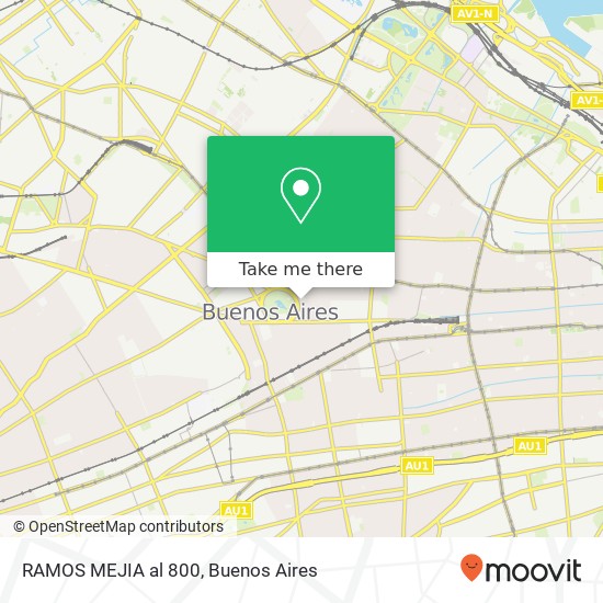 RAMOS MEJIA al 800 map