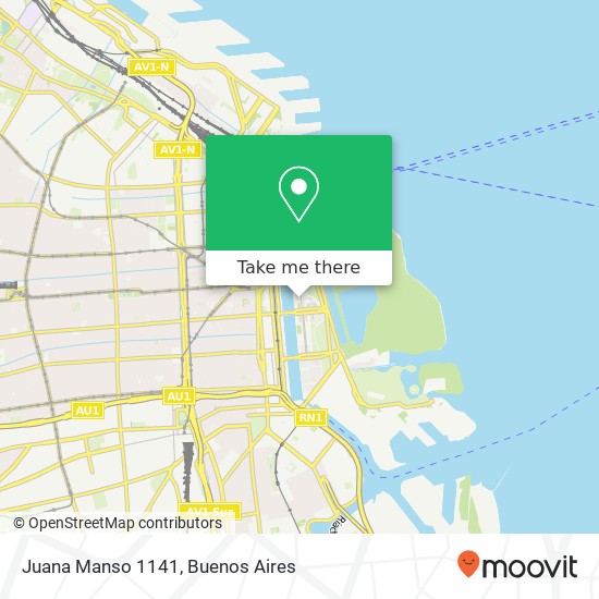 Juana Manso 1141 map