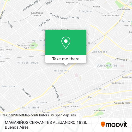 Mapa de MAGARIÑOS CERVANTES  ALEJANDRO 1828