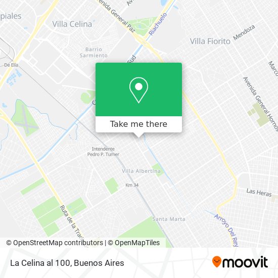 Mapa de La Celina al 100