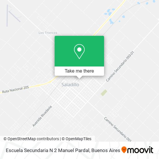 Escuela Secundaria N 2 Manuel Pardal map