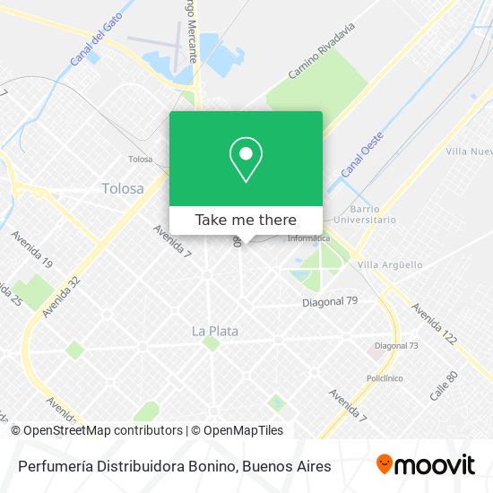 Perfumería Distribuidora Bonino map