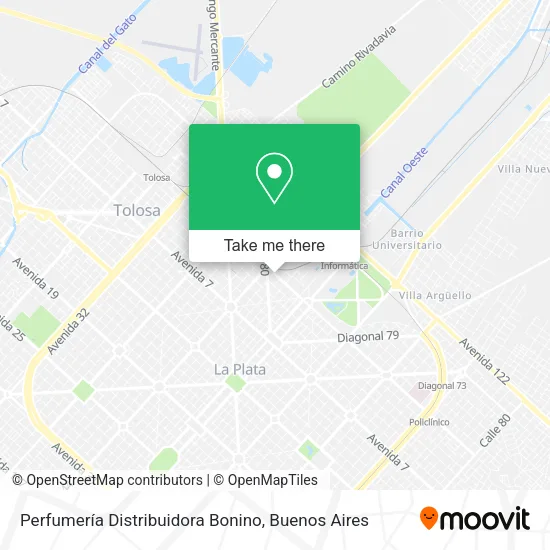 Mapa de Perfumería Distribuidora Bonino