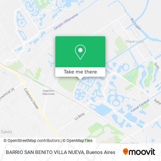 BARRIO SAN BENITO VILLA NUEVA map