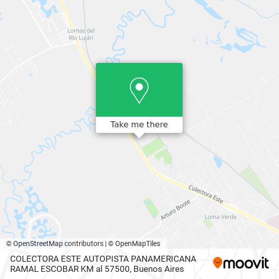 COLECTORA ESTE AUTOPISTA PANAMERICANA RAMAL ESCOBAR KM  al 57500 map