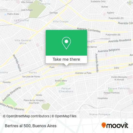 Mapa de Bertres al 500
