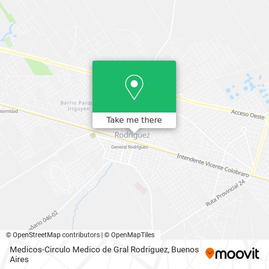 Medicos-Circulo Medico de Gral Rodriguez map