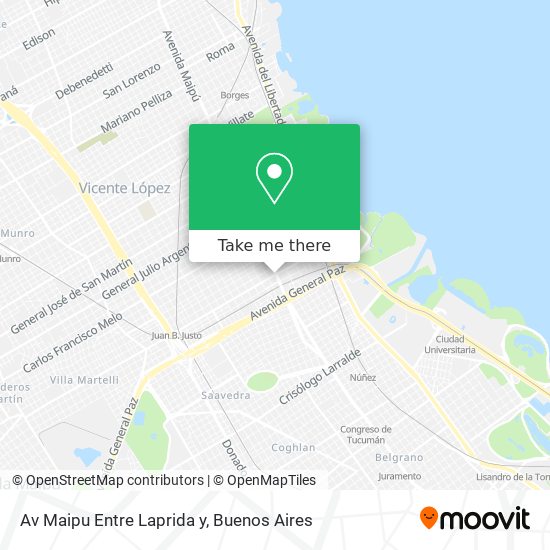 Av Maipu Entre Laprida y map