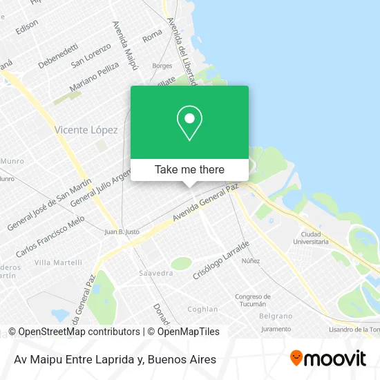 Mapa de Av Maipu Entre Laprida y
