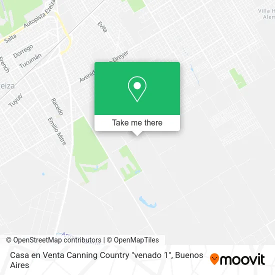 Mapa de Casa en Venta   Canning     Country "venado 1"