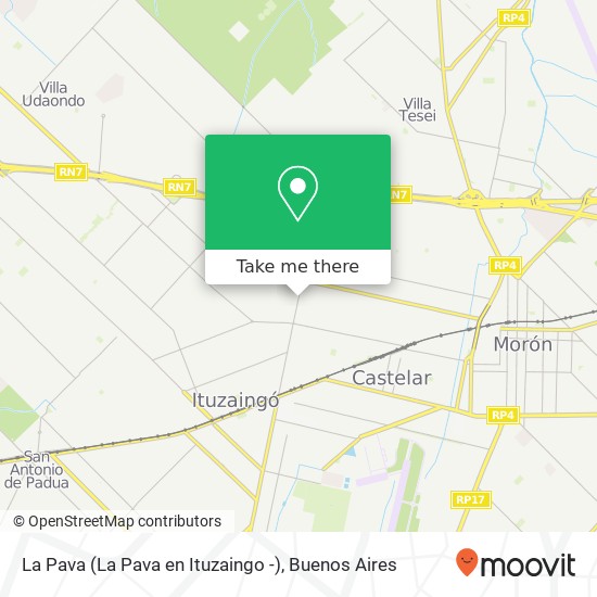 La Pava (La Pava en Ituzaingo -) map