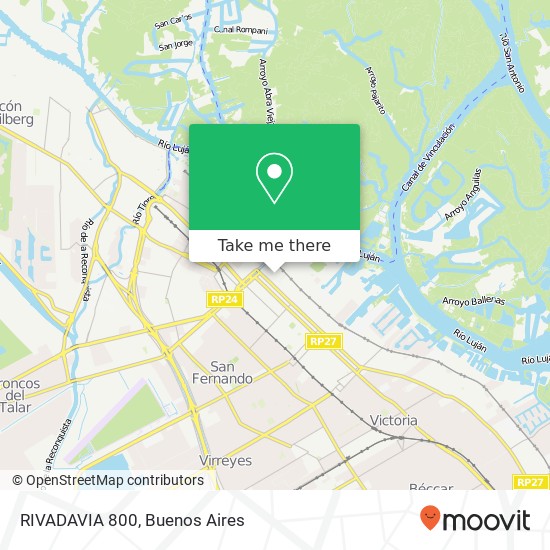RIVADAVIA 800 map