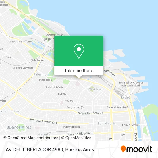 AV  DEL LIBERTADOR 4980 map