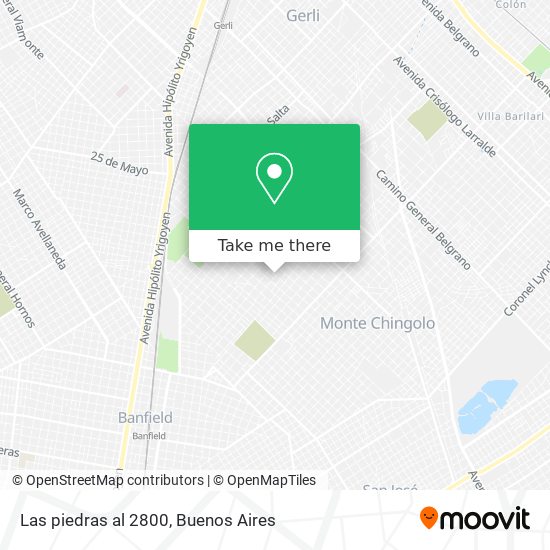 Las piedras al 2800 map