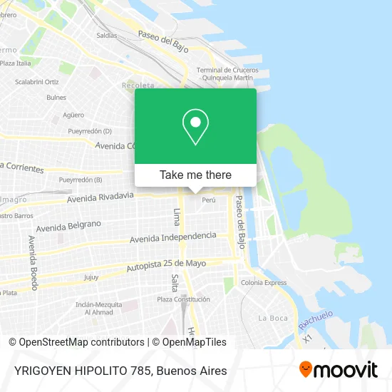 Mapa de YRIGOYEN  HIPOLITO 785
